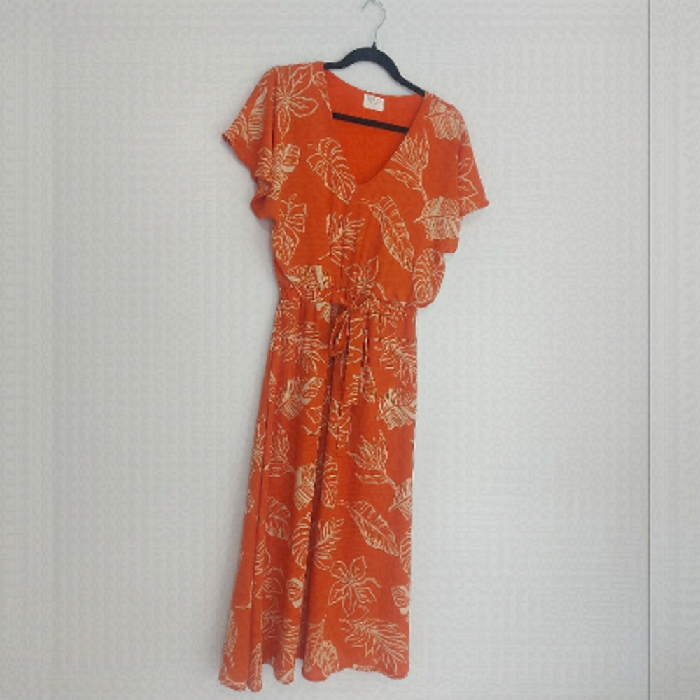 SIENNA sky orange dress medium